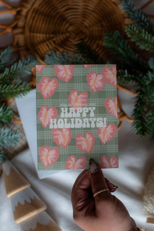 Happy Holidays in Hilo Anthurium  | Holiday Card