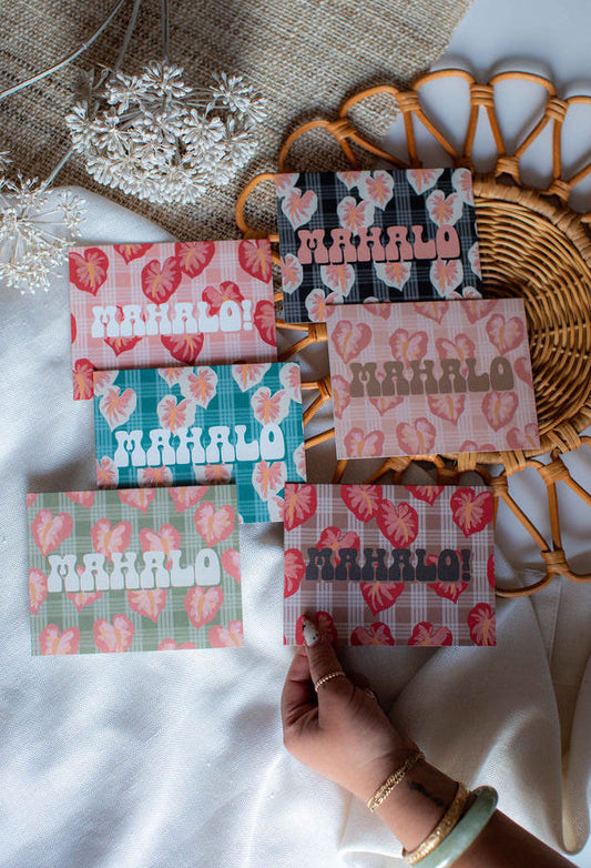 MAHALO in Hilo Anthurium | Greeting Card PACK