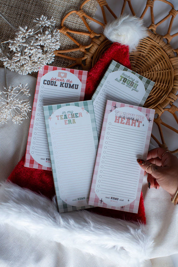 Teaching is Tough in Growth Green I To Do List Notepad x COOL KUMU CLUB