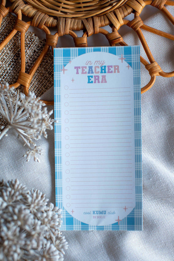 In My Teacher Era in Blue Ribbon I To Do List Notepad x COOL KUMU CLUB