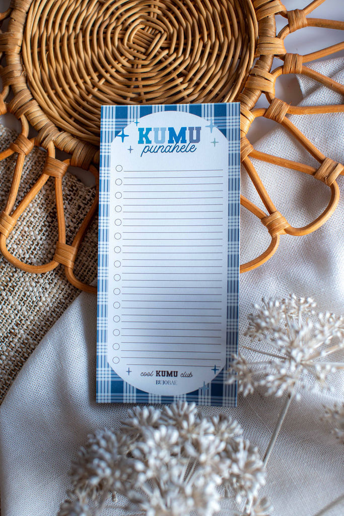 Kumu Punahele in Bold Blue I To Do List Notepad x COOL KUMU CLUB
