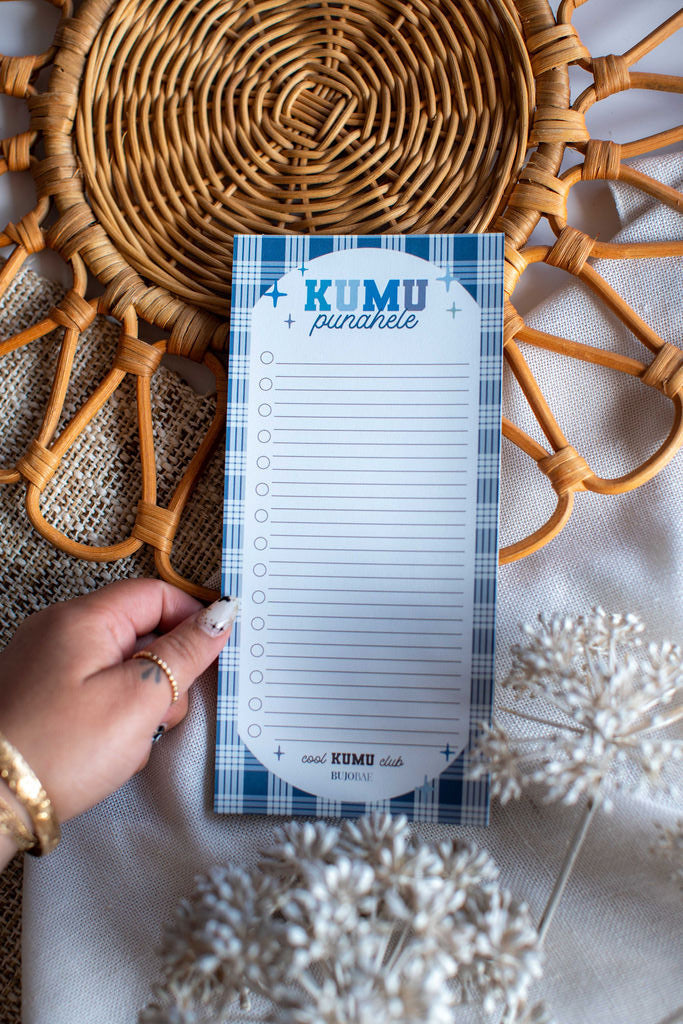 Kumu Punahele in Bold Blue I To Do List Notepad x COOL KUMU CLUB