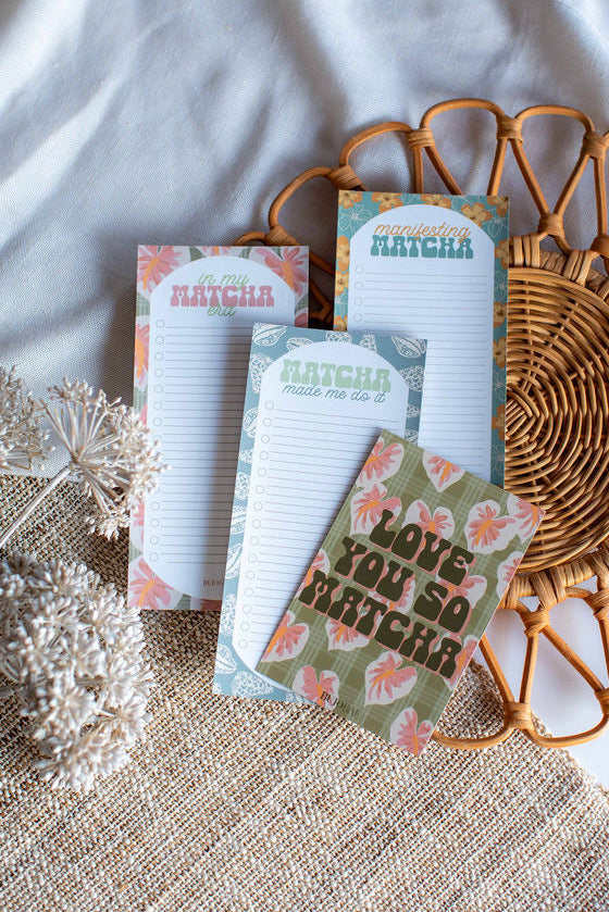 So MATCHA Better I To Do List Notepad PACK