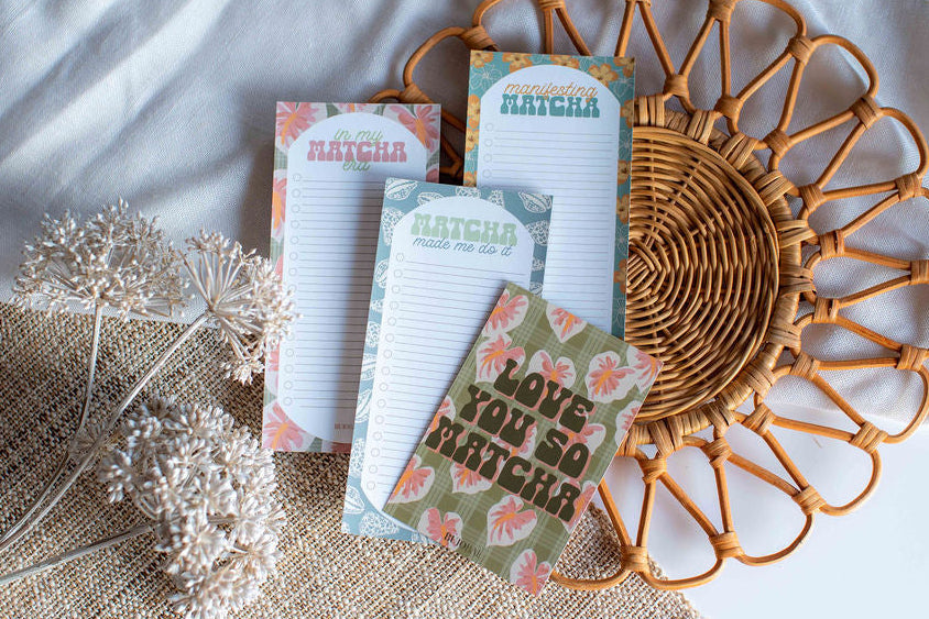 So MATCHA Better I To Do List Notepad PACK