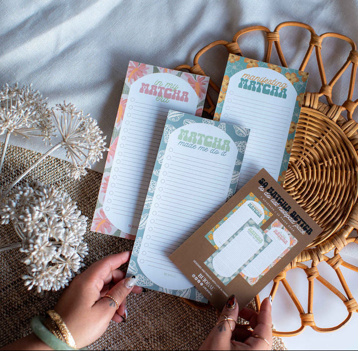 So MATCHA Better I To Do List Notepad PACK