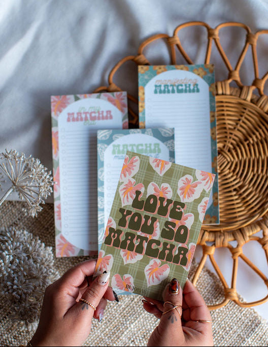 So MATCHA Better I To Do List Notepad PACK