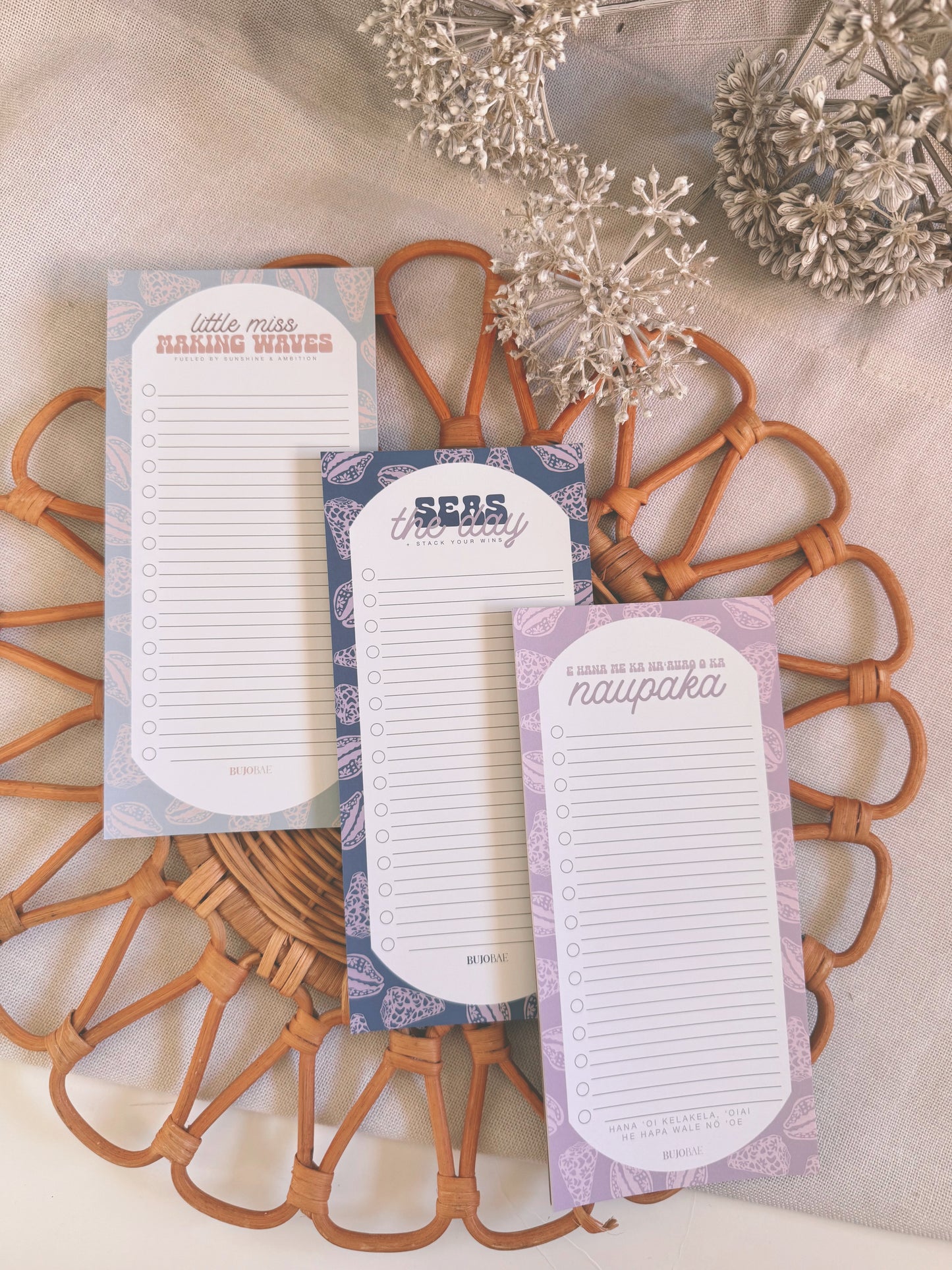 Little Miss Making Waves in Naupaka Pūpū  | To Do List Notepad