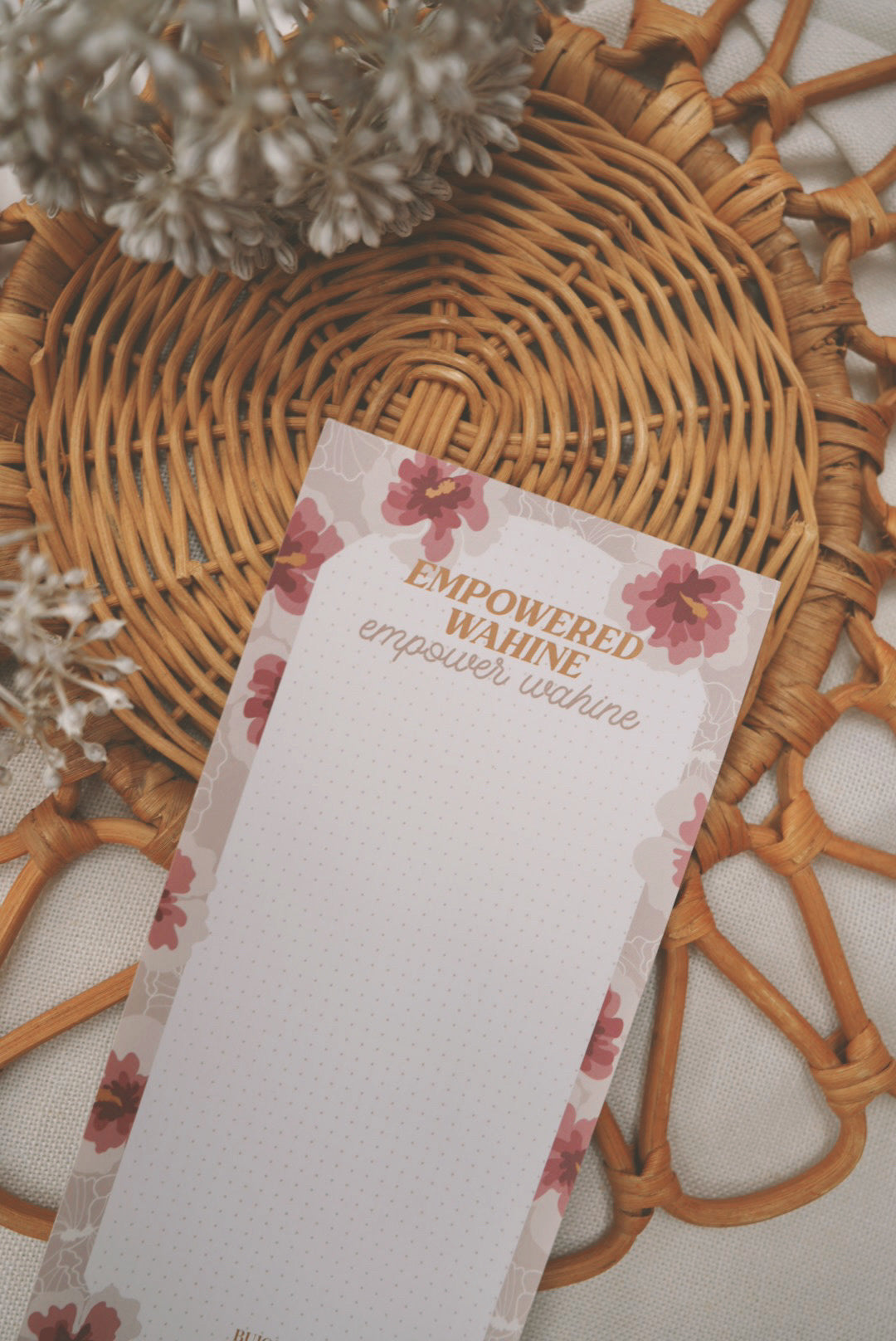 Empowered Wahine Hibiscus | To Do List Notepad