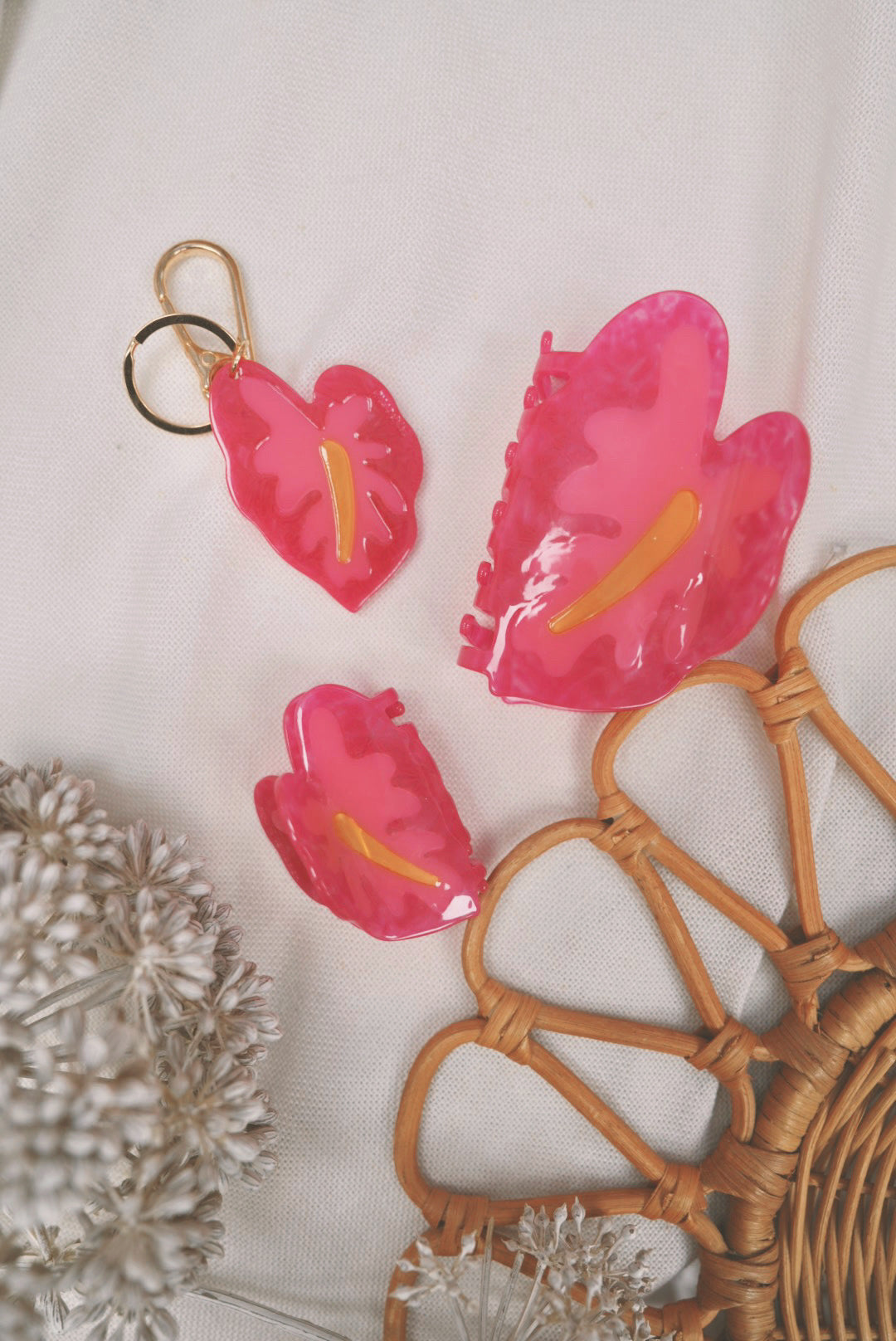 Hilo Hot Girl Pink Anthurium | Keychain