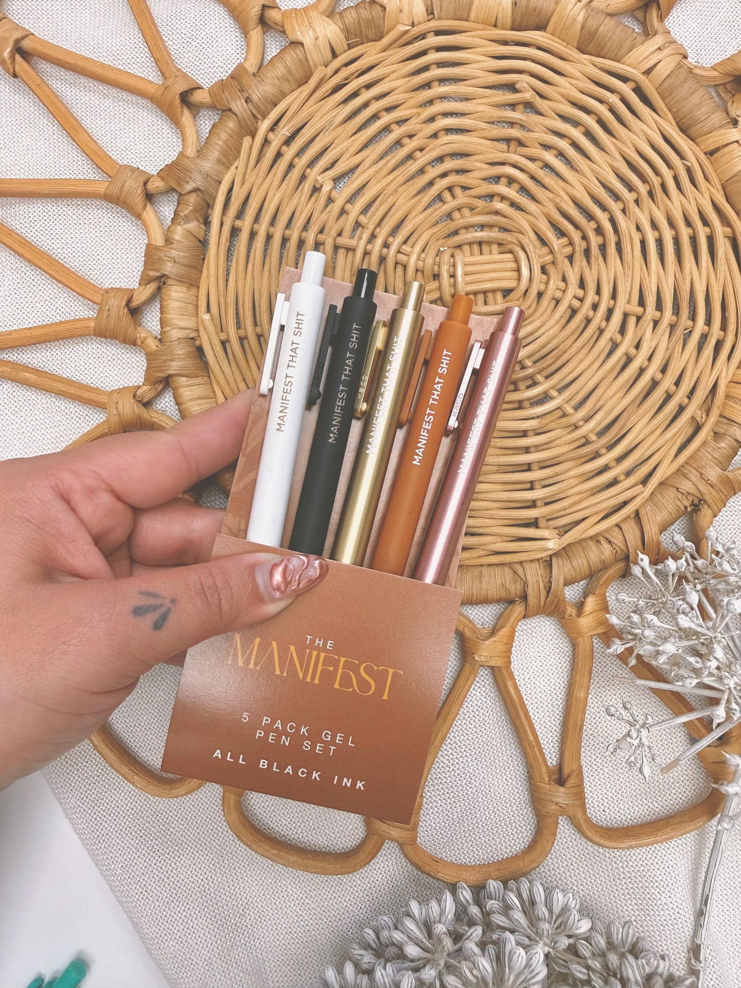 Manifest that Sh*t in Luxe | Gel Ballpoint 5 Pen Pack