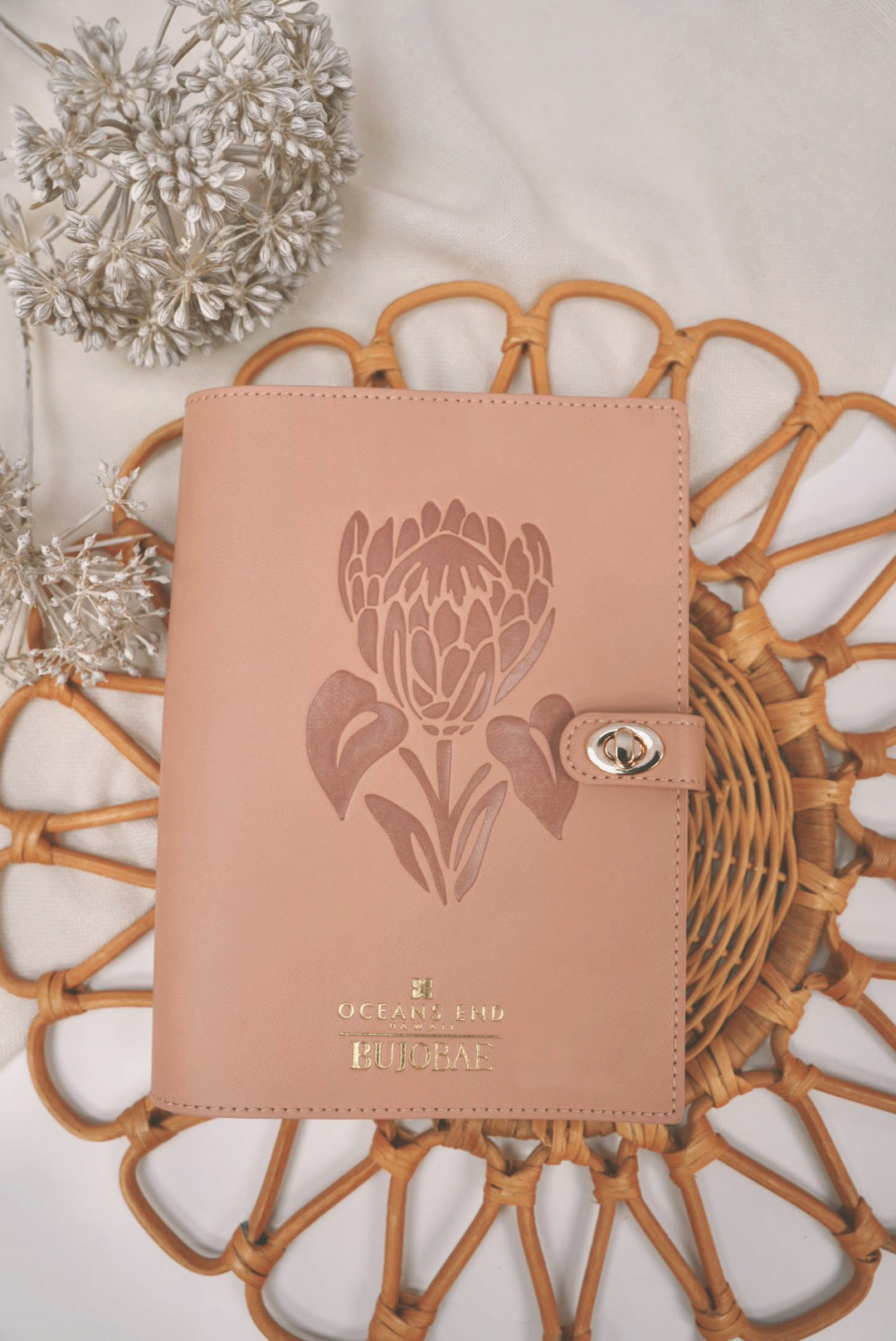 Notebook Cover in Blush | Notebook Cover by Ocean’s End x BUJOBAE