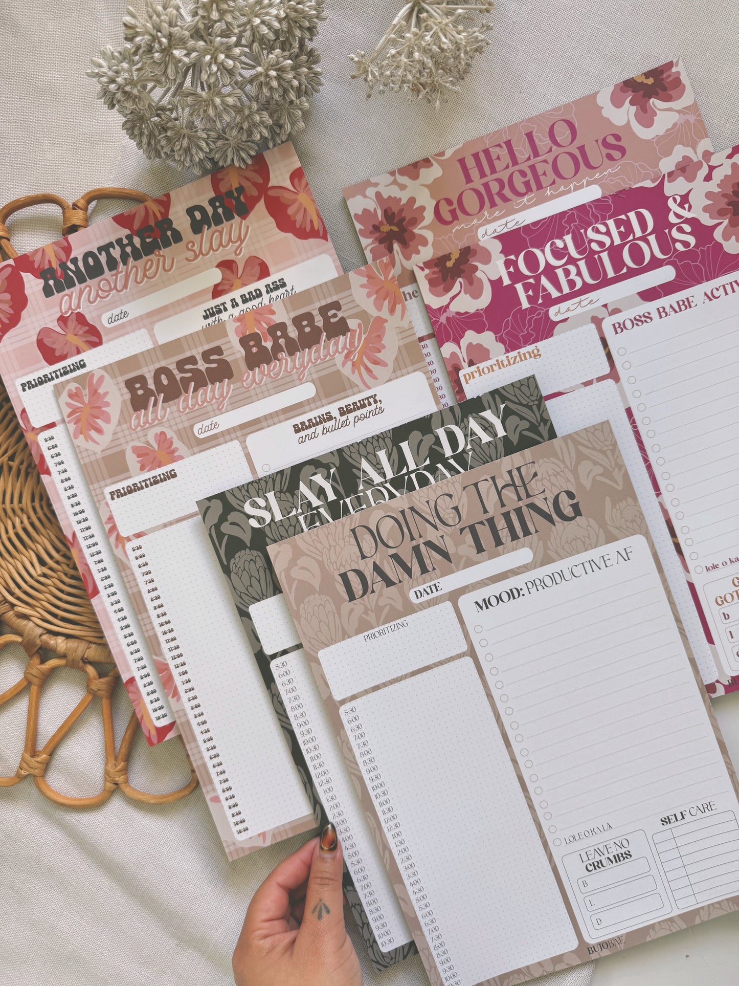 BAE in Latte and Emerald | Daily Notepads
