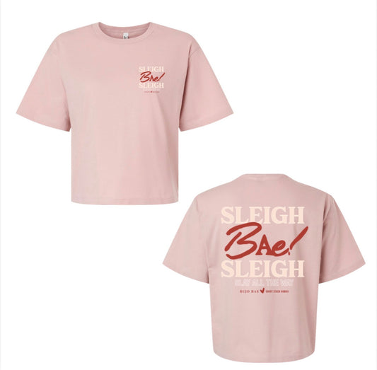 PRE ORDER: SLEIGH BAE SLEIGH CHRISTMAS TEE | WOMEN'S BOXY TEE x SHORT STACK HAWAII