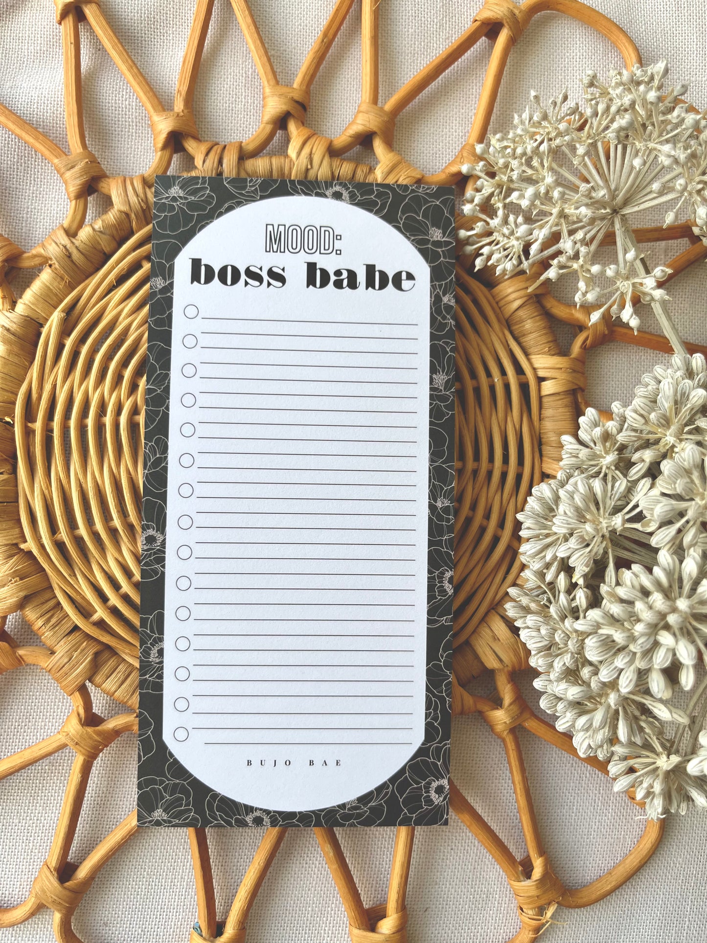 Mood: Boss Babe | To Do List Notepad