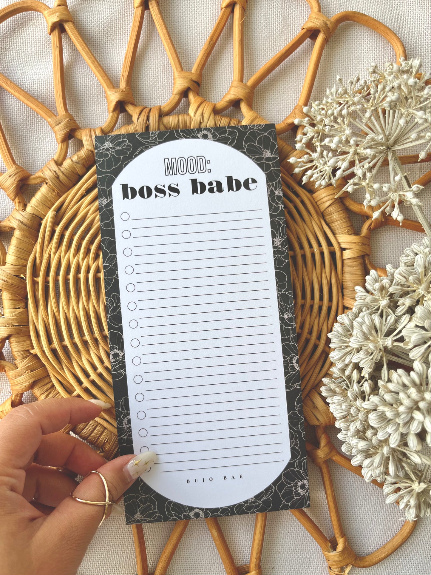 Mood: Boss Babe | To Do List Notepad