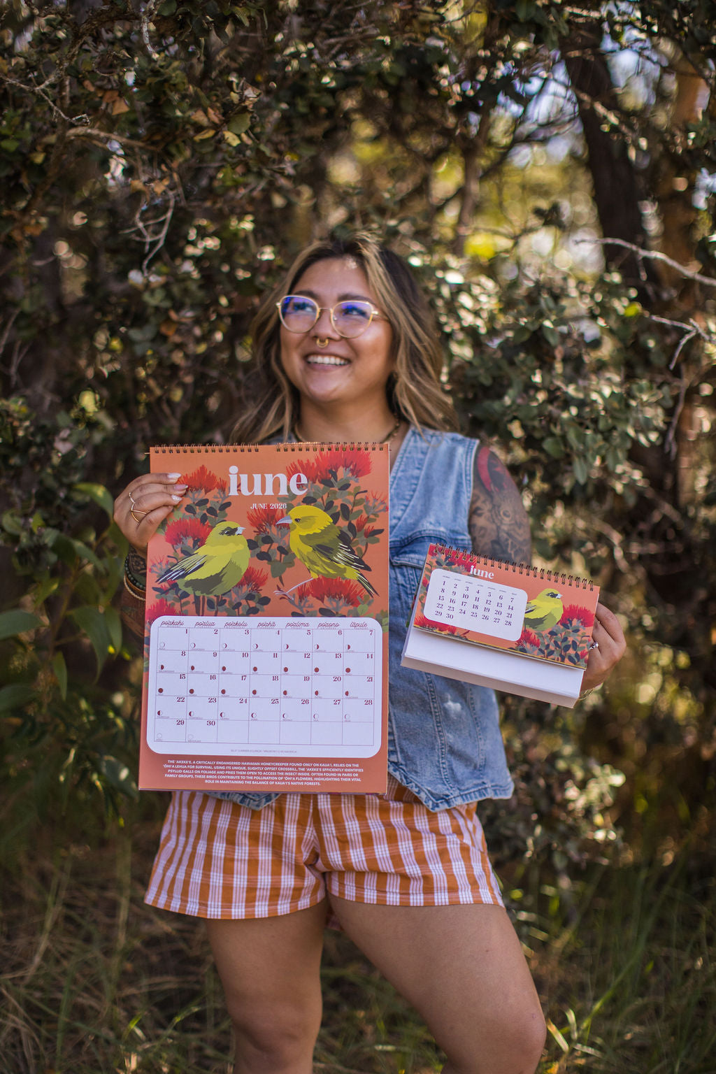 PREORDER Makahiki | DESK Calendar 12.2025 to 12.2026 by Bujo Bae x Kaulana Mahina