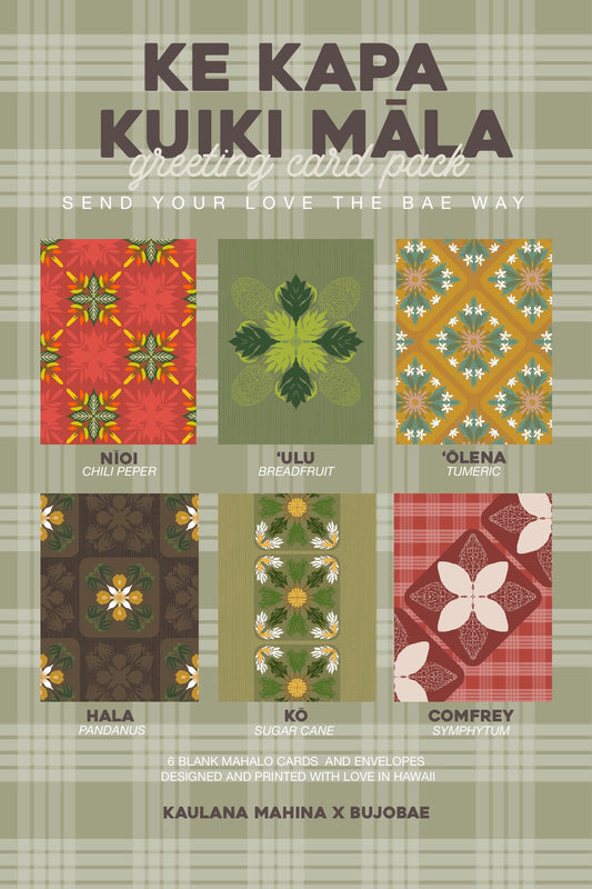 PREORDER 2027 MAKAHIKI Ke Kapa Kuiki Māla (JUL - DEC) | Greeting Card PACK
