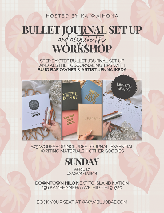 Bullet Journal Set Up & Aesthetic Tips Workshop | SUNDAY APRIL 27