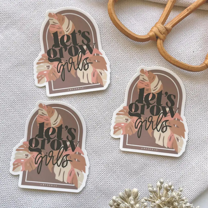 Let's Grow Girls (arch) | Vinyl Sticker